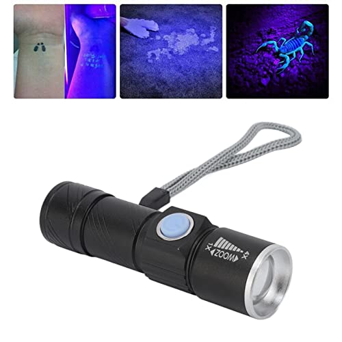 Lanterna UV 395nm Luz Negra Ultra Violeta Lanterna LED Lanternas Portáteis Lanterna Luz Negra UV par