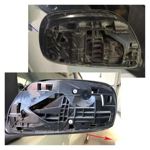 Side Rearview Mirror Cap For D&aihatsu For Sirion 2006 2007 2008 2009 2010 2011 Car Mirror Housing Rearview Mirror Cover Reverse Mirror Shell Wing Mirror Cover(B Silver,Right) - Image 2