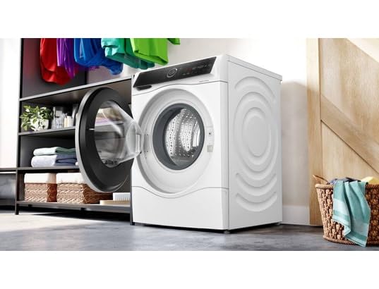 Bosch WNC254A0FR, Serie 8, Waschtrockner, freistehend, 10,5 kg, 1400 U/min, weiß