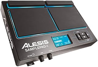 Alesis Sample Pad 4 Instrument Perkusyjny, Czarny/Niebieski, 19,05 x 26,04 x 6,35 cm