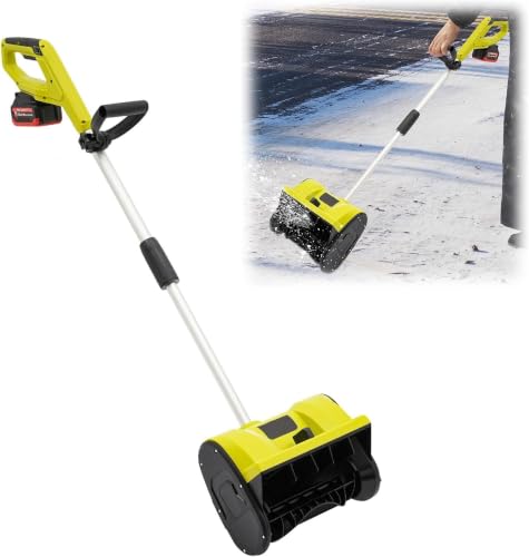 spazzaneve a batteria, 1200 w, 2200 giri/min, con larghezza di 33 cm, per terrazze