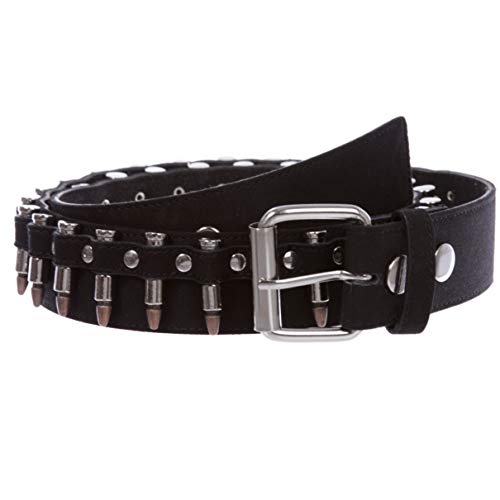 Canvas Faux Bullet Studded Belt - Snap On Interchangeable Buckle2