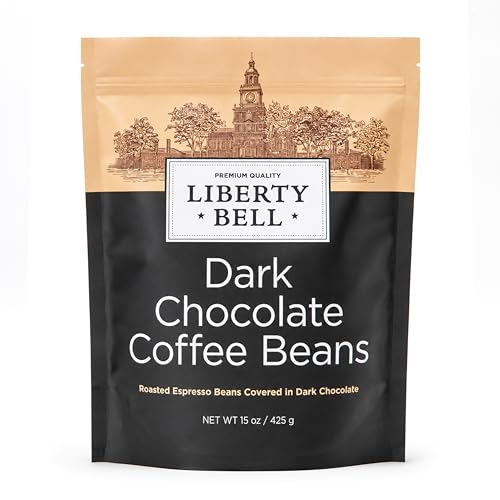 Liberty Bell Dark Chocolate Covered Espresso Coffee Beans Candy