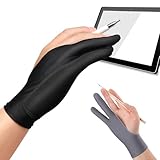 グローブ 手袋 二本指 誤作動防止 防汚 通気性 超軽量 快適 ペンタブレット タブレット 絵描き 男女兼用 左利き 右利き 液晶ペン 対応 フリーサイズ 便利 2枚入り 手汗防止 サイズS/L