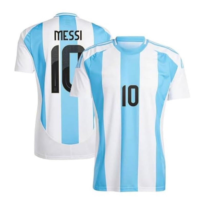 Image of Argentina Blue Lionel Messi 10 World Cup Home Original Football Half Sleeve Jersey for Boys and Men 2024-2025