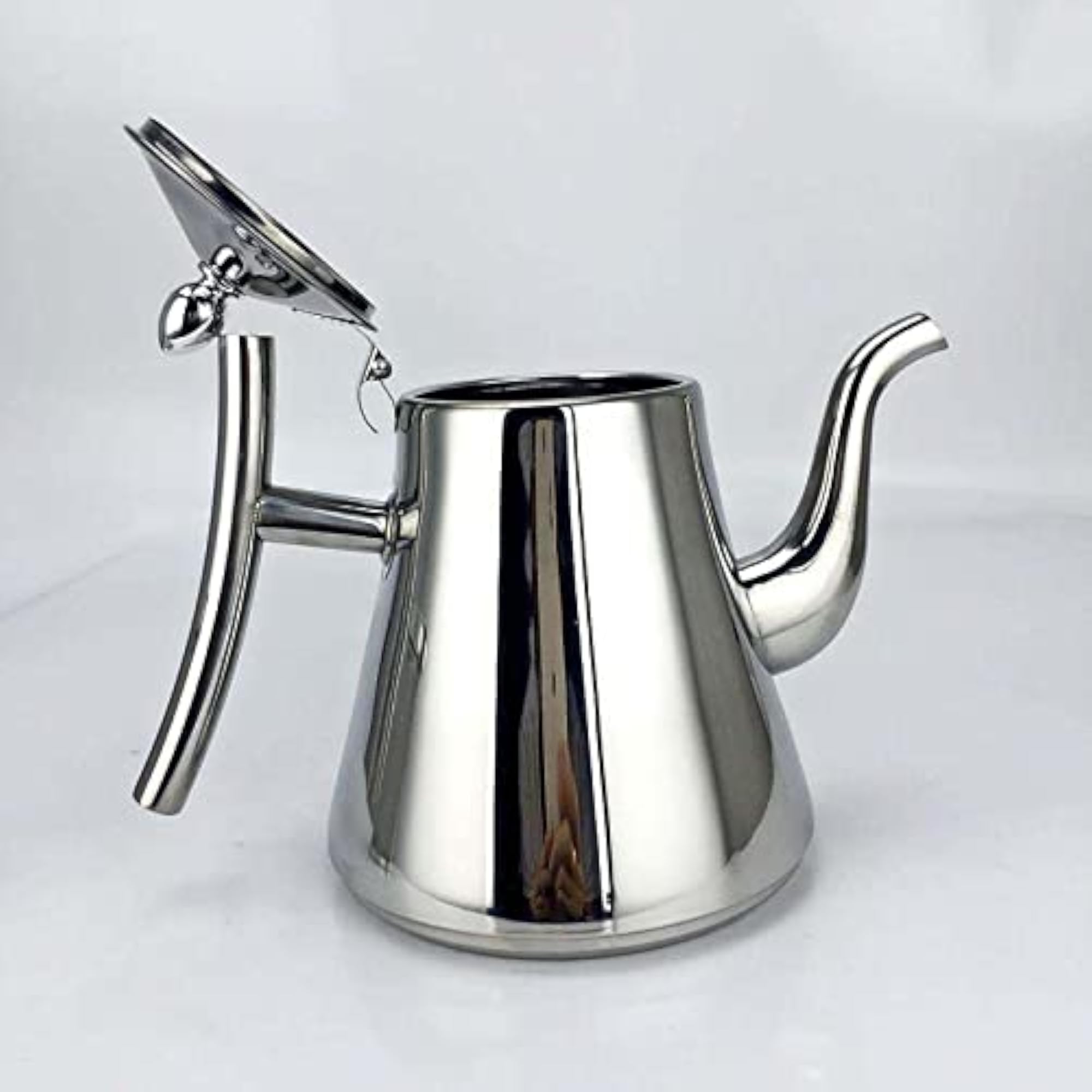 Large Polish Stainless Steel Teapot for Home