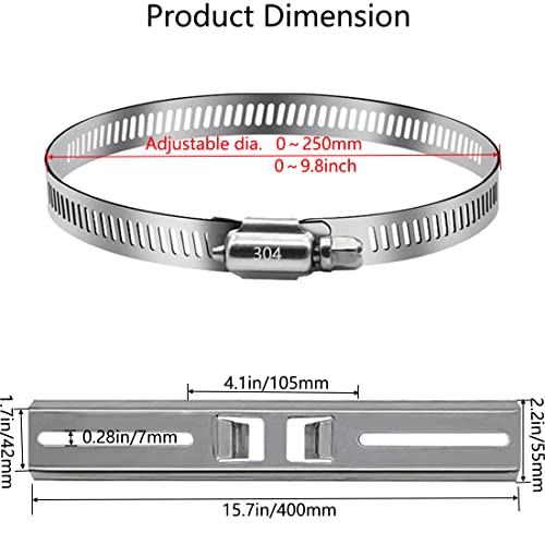 Adjustable Stainless Steel Junction Box Pole Mounting Kits