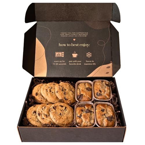 Valentines Day Gift Box of Gourmet Banana Bread and Chocolate