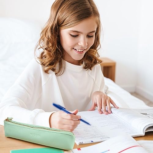 JAWSEU Astuccio in pelle, astuccio per la scuola