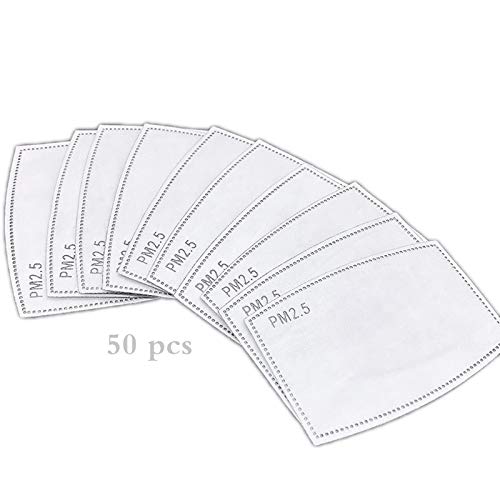 MEOKEY 20/50 filtros de carbón activado reemplazables con 5 capas, blanco