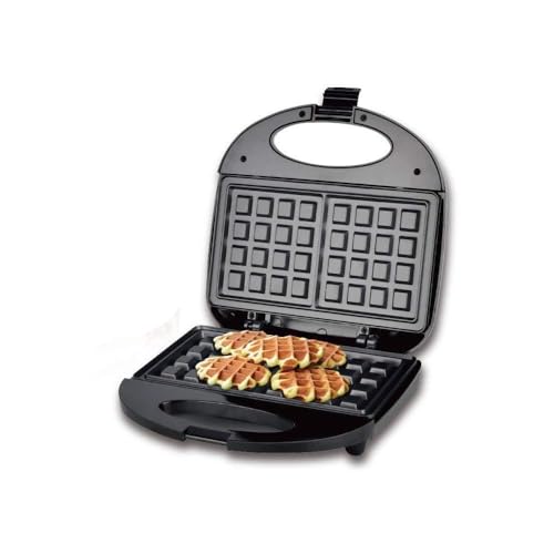 Scalda Panini， Macchina Per Waffle Elettrica Doppia Piastra Rivestita Antiaderente Ferro Da Stiro Elettrico Per La Colazione A Casa Macchina Per Cialde Colazione Eggette