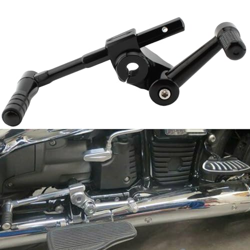 IDENUONA Verstellbare Fersen-/Zehenschalthebel für Motorrad, passend für BMW R18, Chrom, Schwarz