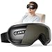 XJUGEZ Regalos para el Día de la Madre Masajeador de Ojos con Calor, Música Bluetooth, Compresión de Aire, 180° Plegable Masajeador Ocular para Aliviar Tensión, Ojos Secos, Mejorar Sueño, Negro