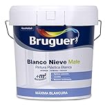 Bruguer Blanco Nieve Plástica Pintura para paredes 4L