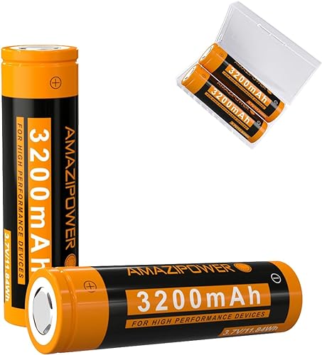 Batteria Ricaricabile NiMH Batteria，3200mAh Alta Capacità Batteria 3.7Volt Batteria Ricaricabile per Torcia a LED, Lampade Frontali, Dispositivi Elettronici ecc ZE