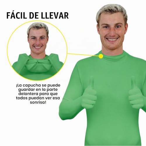 Miniatura 7 de Morphsuits Disfraz Segunda Piel Adulto Verde,Traje Verde Croma, Disfraces Croma, Disfraz Carnaval Adulto - 2xl