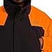 Beretta Men's Covey 2L Field Breathable Lightweight Ergonomic Fit Waterproof Hooded Hunting Jacket, Charcoal and Blaze Orange, L