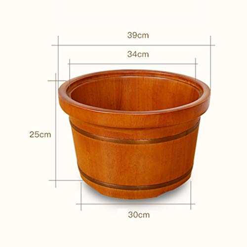 Barril de madera para spa de pies y pedicura miniatura 6