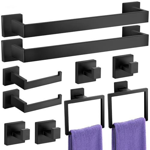 Bathroom Hardware Accessories Set--10 or 12 Pcs DROPS TO (works on Matte Black-10-Pieces and 12-Pieces) - image 1
