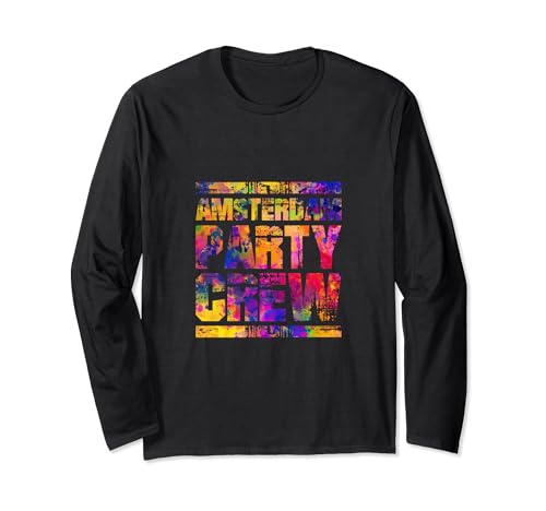 Amsterdam Vacation | Party Crew Reisezitat Langarmshirt