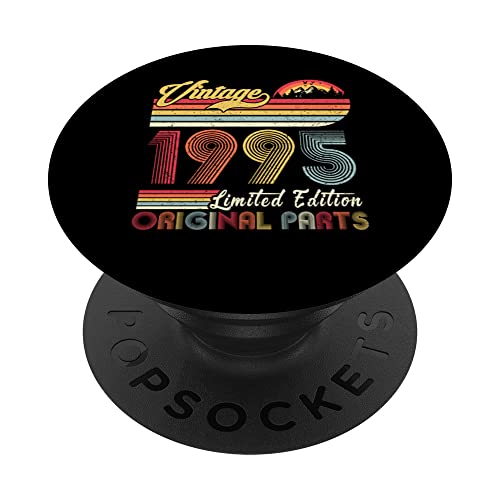 27 años Vintage 1995 Edición limitada 27 cumpleaños PopSockets PopGrip Intercambiable