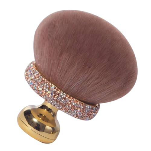 Brocha de polvo de | Brocha de maquillaje para rubor para mujer, cosmética, compacta, aplicador corrector de maquillaje de viaje para esposa e hija, uso diario