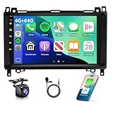 4G+64G Android Car Stereo for Mercedes Benz W169 W245 B160 B170 B180 B200 W639 Vito Viano W906 Sprinter, CarPlay Android Auto 9