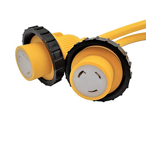 Parkworld 692026 Splitter Marine Shore Power Y Adapter SS2-50P Male 50A Plug to (2) L5-30R Female Dual 30A Receptacle - Thumbnail 4