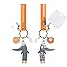 YOYUMI Schlüssel Karabiner Schlüsselanhänger Sport Fuchs Puppe Cartoon Anhänger Schmuck Geschenk Grau
