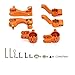 Aluminum Steering Blocks Caster Blocks C-Hubs Left & Right Stub Axle Carriers with Ball Bearings for 1/10 Slash 4x4,RCAWD C-hub & Steering Hub & Rear Hub?Replace 6837 6832 1952,Orange
