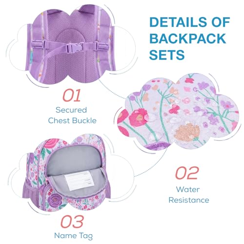 Image of mommore Kids Backpack Set Kindergarten School Bookbag for Boys Girls