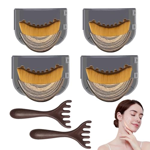 Brosse de contour lymphatique visage contre les traits fatigués
