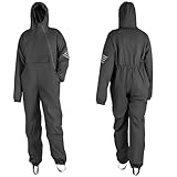FWG FR Coverall - Flame-Resistant Protective Work Suit, Durable, Comfortable, and Safety-Approved for Industrial Use(Black,Large)