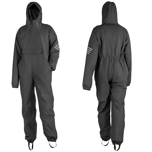 Image of Men's Dry Suit - PU Coated Full-Body Protection for Fishing, Kayaking, and Outdoor Adventures