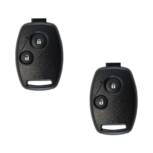 Coque de rechange pour clé de voiture Ludom 2 boutons boîtier protection noir auto
