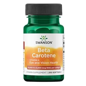 Swanson Beta-Carotene – Vitamin A Supplement Promoting Immune Health, Eye & Skin Health – Natural Wellness Formula…