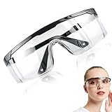 Gafas de seguridad con patillas ajustables, gafas protectoras de policarbonato antivaho para bricolaje, tiro, deportes, trabajo de laboratorio, gafas de seguridad ligeras y duraderas para adultos y