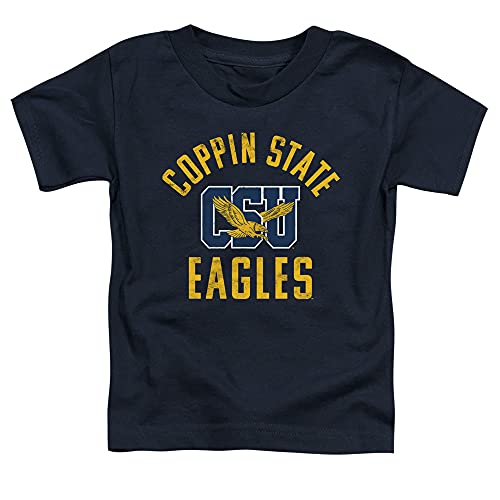 Coppin State University Official Eagles Logo Unisex Toddler T Shirt,Navy, 4