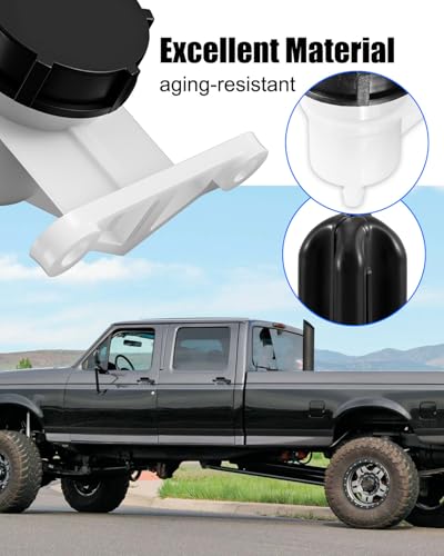 QLZOZB Clutch Hydraulic Fluid Reservoir Cap Diaphragm and Reservoir Fit for Ford F-150 F-250 F-350 Ranger Aerostar Bronco Explorer E-150 E-250 E-350 Replace F2TZ7K505A, 3 Pcs - Thumbnail 2