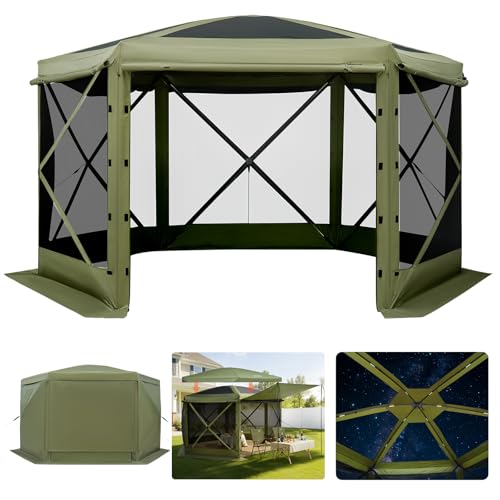 VEVOR Pop up Gazebo Screen Tent, 10 x 10 ft