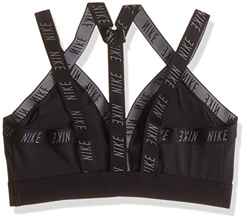 Nike Women Indy Light-Support Sports Bra - Black/Black/Cool Grey, Small