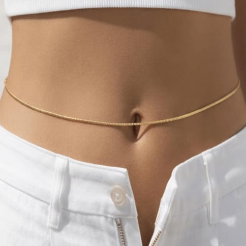 Image of VAMA FASHIONS Golden Snake Waist Belt Hip belly Body Chain karddhani Kamar bandh Saree Vaddanam Kamarband for women
