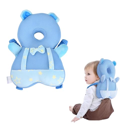 Protector de Cabeza de Bebé Ajustables, Almohadillas de Seguridad Ajustables para Bebe, Almohada Protectora para la Cabeza del Bebé, Cojín Protector para la Cabeza del Bebé Pequeño para Gatear Caminar