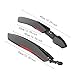 Colaxi Bike Front Rear Fenders Bike Mudguards Widen Easy Installation Bicycle Mudflaps Bicycle Mud Guards for Outdoor Mountain Bikes, Black red