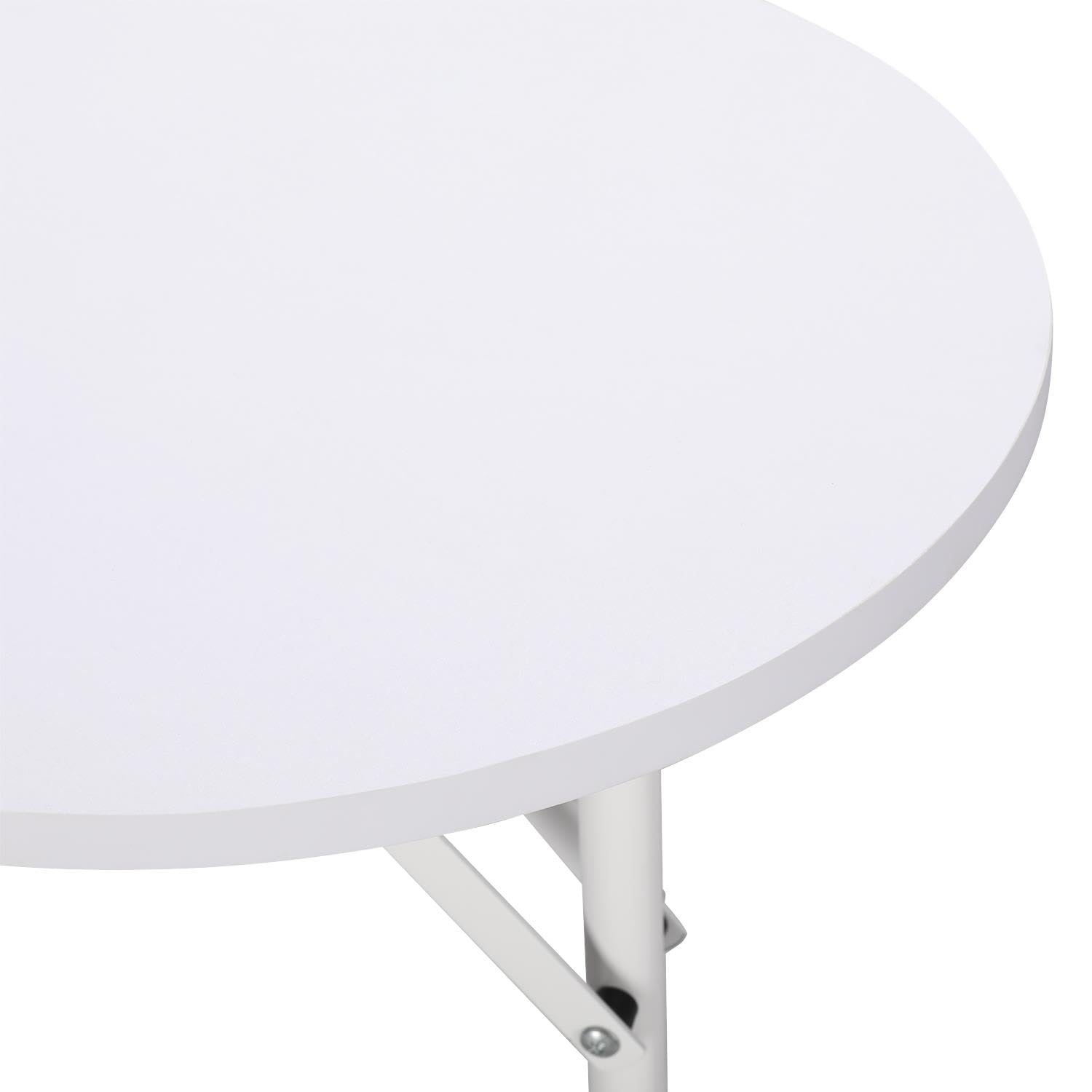 Yaheetech Folding Manicure Table Movable Nail Beautician Desk Workstation with Smooth Drawer/Water-proof Carry Bag/Lockable Wheels for Nail Groomer- White