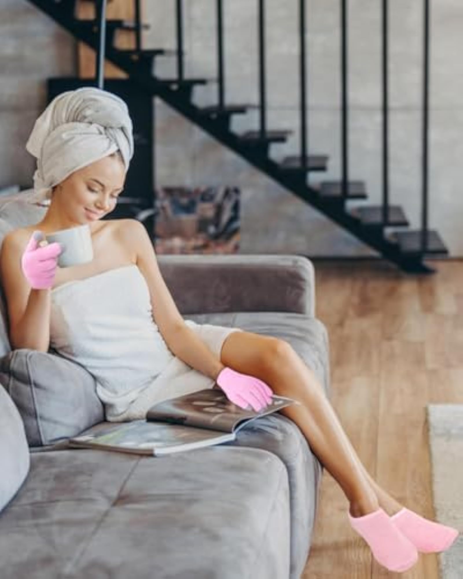 Moisturizing Gel Socks for Softening Dry Cracked Feet