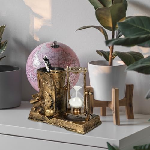 Reloj de arena decorativo rotativo para transformar el ambiente de tu escritorio u oficina 6