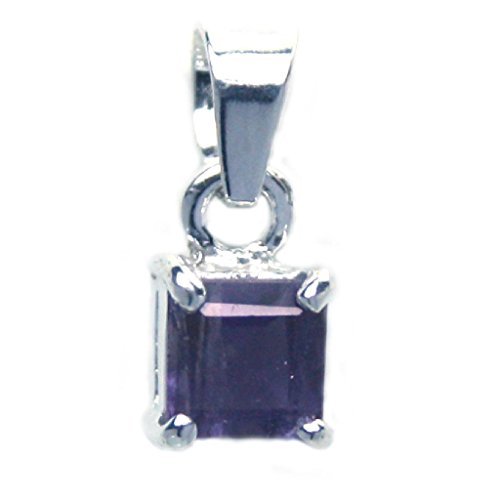 Bijoux et Objets - Pendentif Iolite en Argent Massif 925 - Dimensions de Le Pierre 6mm Cover