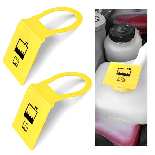Fkewp 2PCS Engine Coolant Reservoir Cap, Car Antifreeze Water Tank Cap Replacement OEM# 55111074AA 52079331, Engine Coolant Recovery Overflow Tank Caps for Pacifica Voyager Gladiator