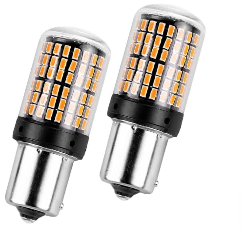 Image of ACnuov 2Pcs PY21W 581 Amber Yellow 1156 BAU15S LED Indicator Bulbs, Canbus Error Free Front Rear Turn Signal Lights, 2800LM Super Bright Car Bulb for Vehicles